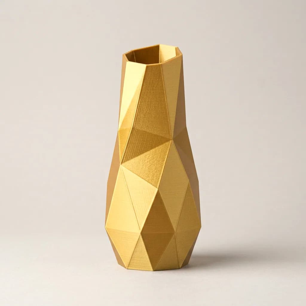 Vaso Geométrico Facetado